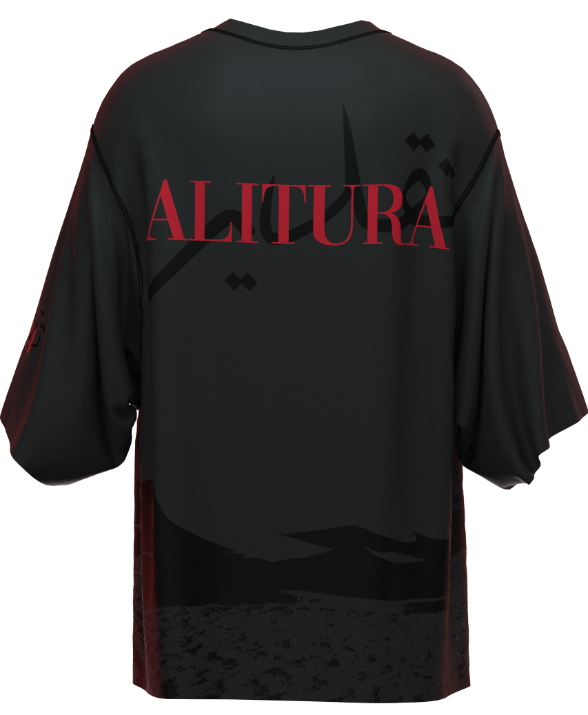 Black oversized shirts with breast and torso pockets