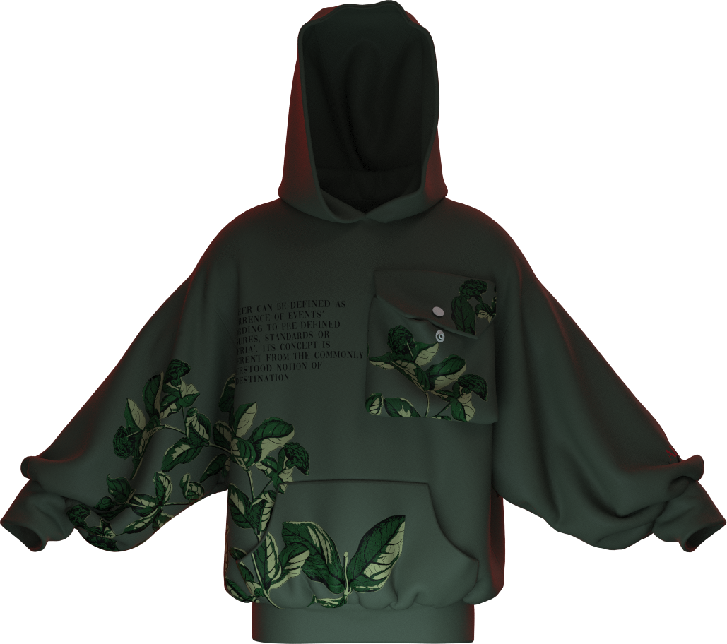 Heavyweight oversized hoodie in olivegreen